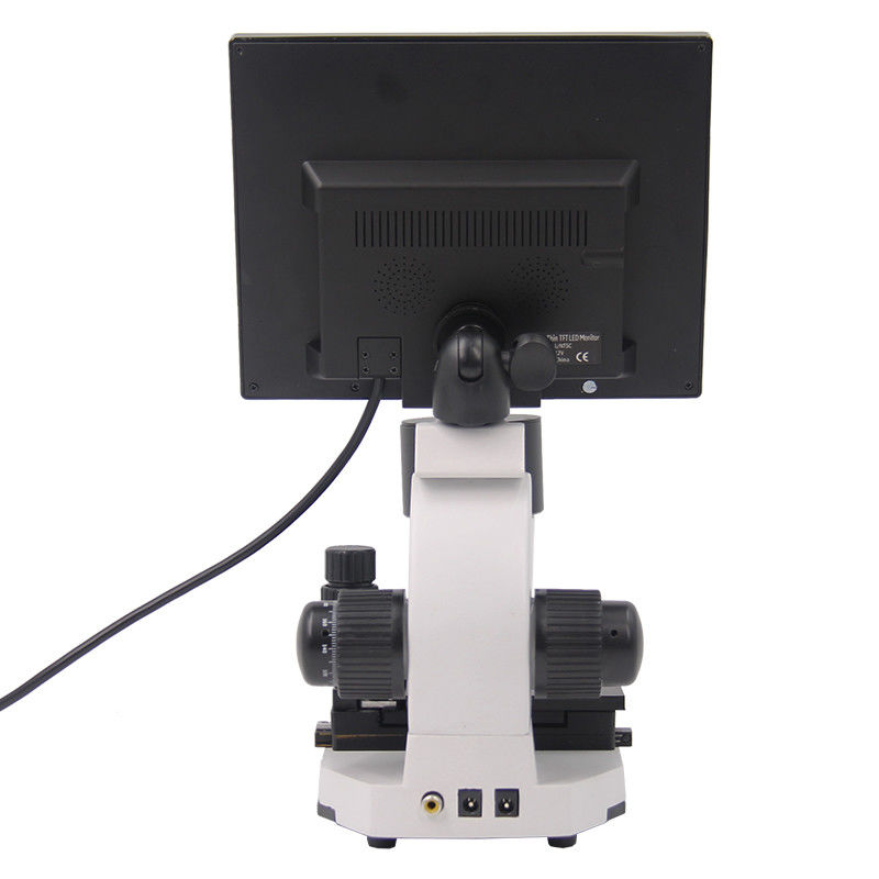 A33.0220 Biological Microscope With 8 Inch LCD 400x LED Light Angle Adjust